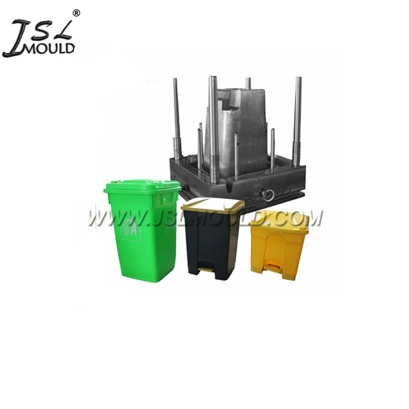 Premium Customized Injection Plastic 45 Gallon Wheeled Trash Can Mould