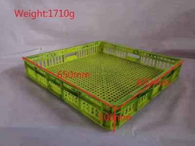 Used Plastic Square Crate Mold Second Hand Chicken Logistids Crate Injection Mould