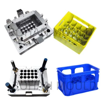 Beer Crate Milk Juice Bottle Transport Box Customized Plastic Injection Mould